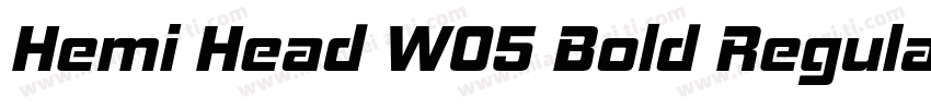 Hemi Head W05 Bold Regular字体转换
